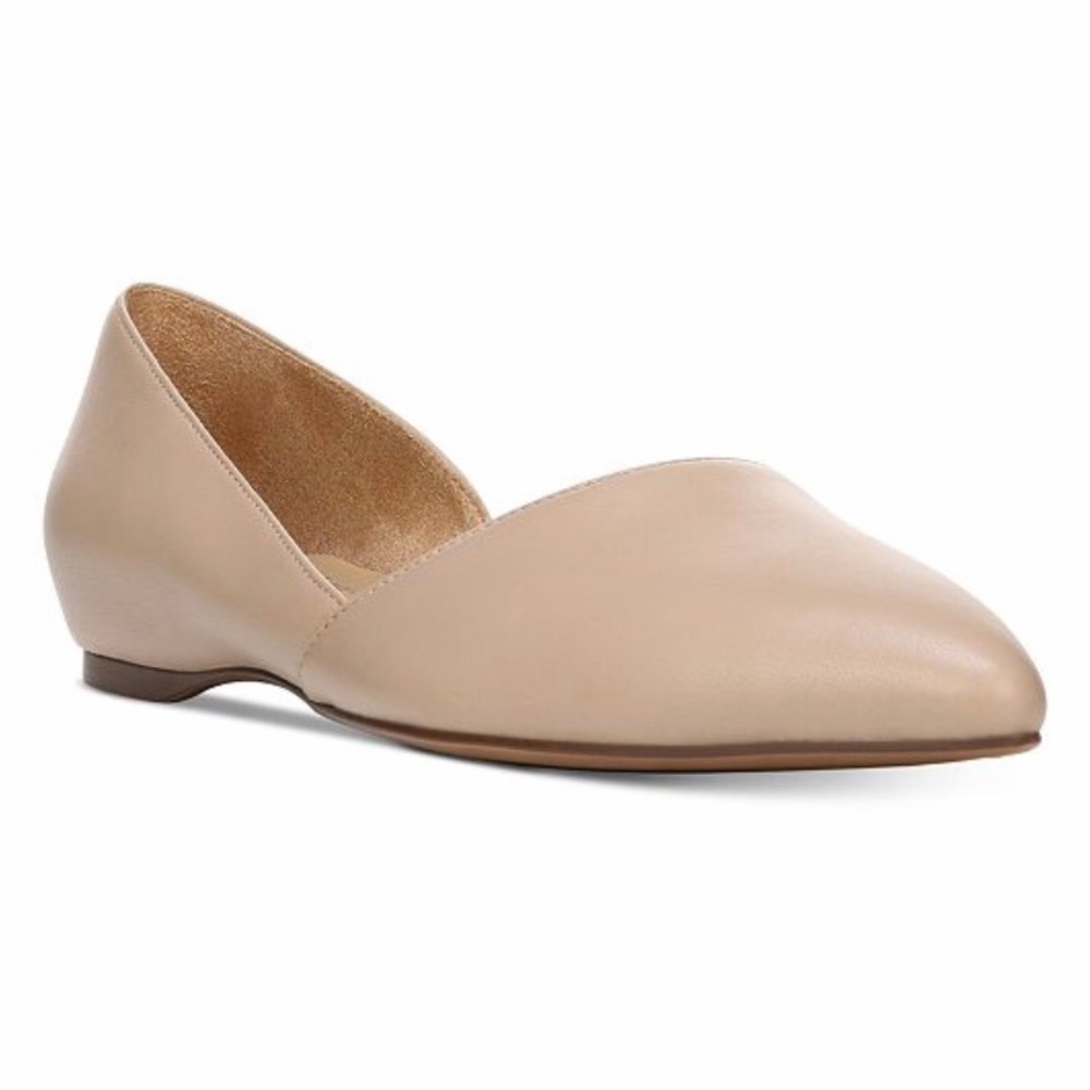 Naturalized Samantha d’Orsay pointed toe flats